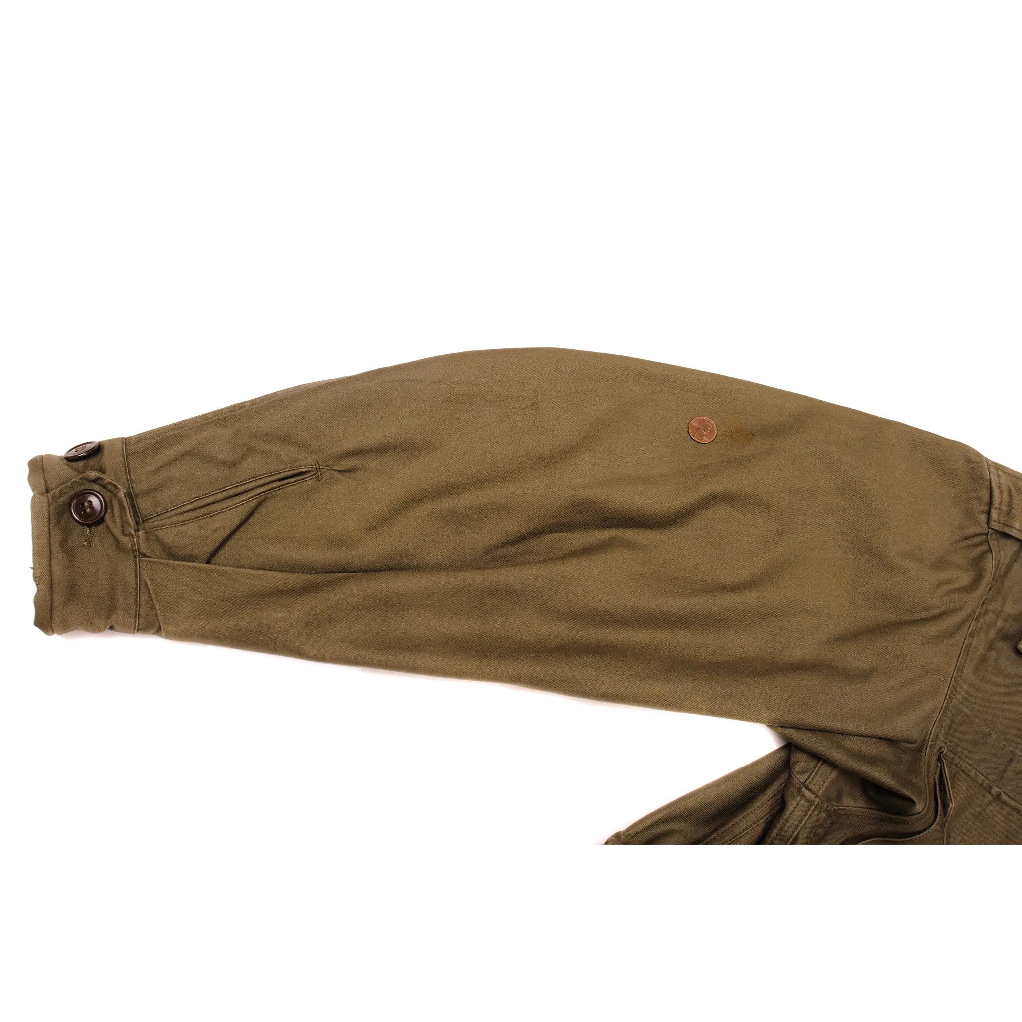 VINTAGE US ARMY M-1943 M43 FIELD JACKET WW2 ERA SIZE 32R