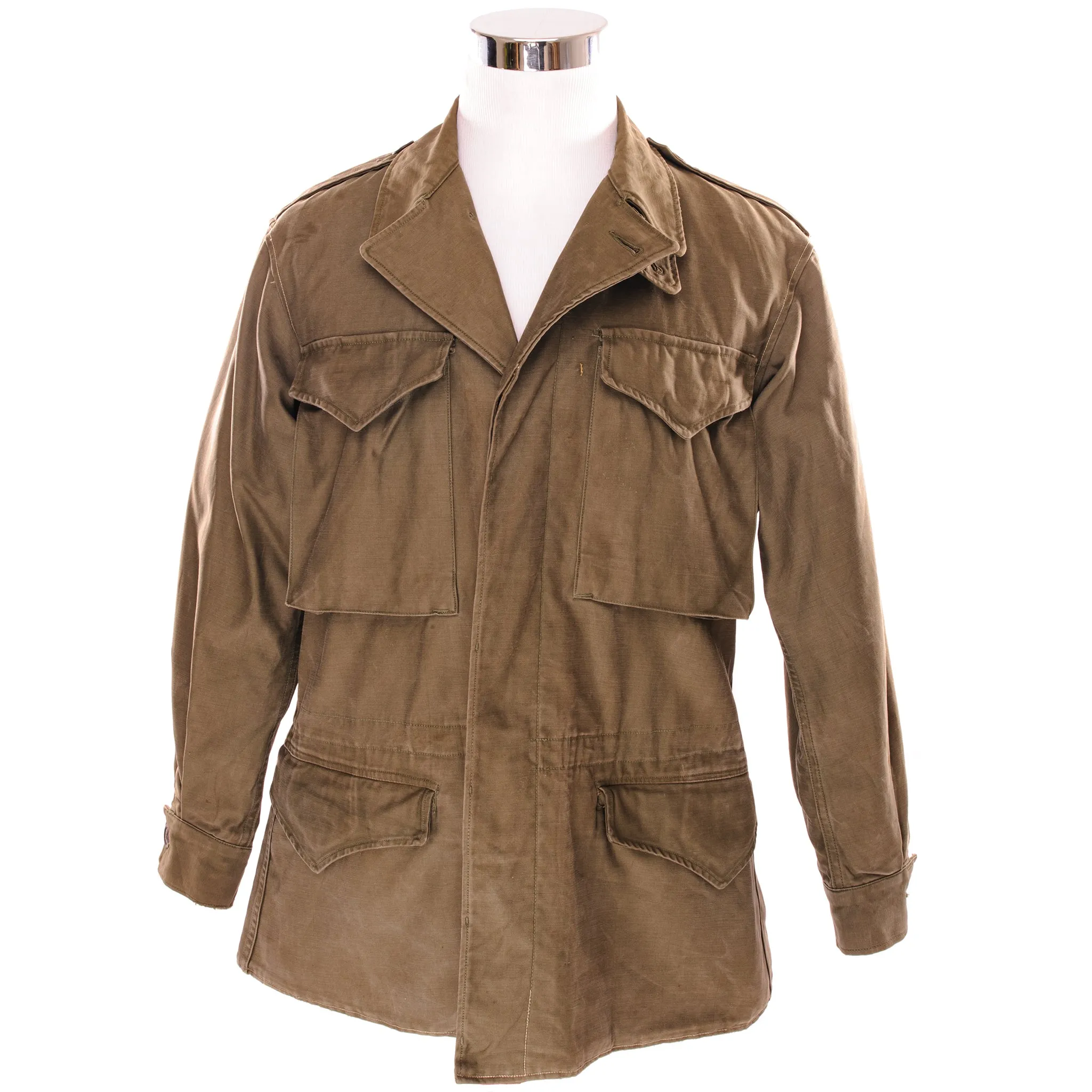 VINTAGE US ARMY M-1943 M43 FIELD JACKET WW2 ERA SIZE 36L
