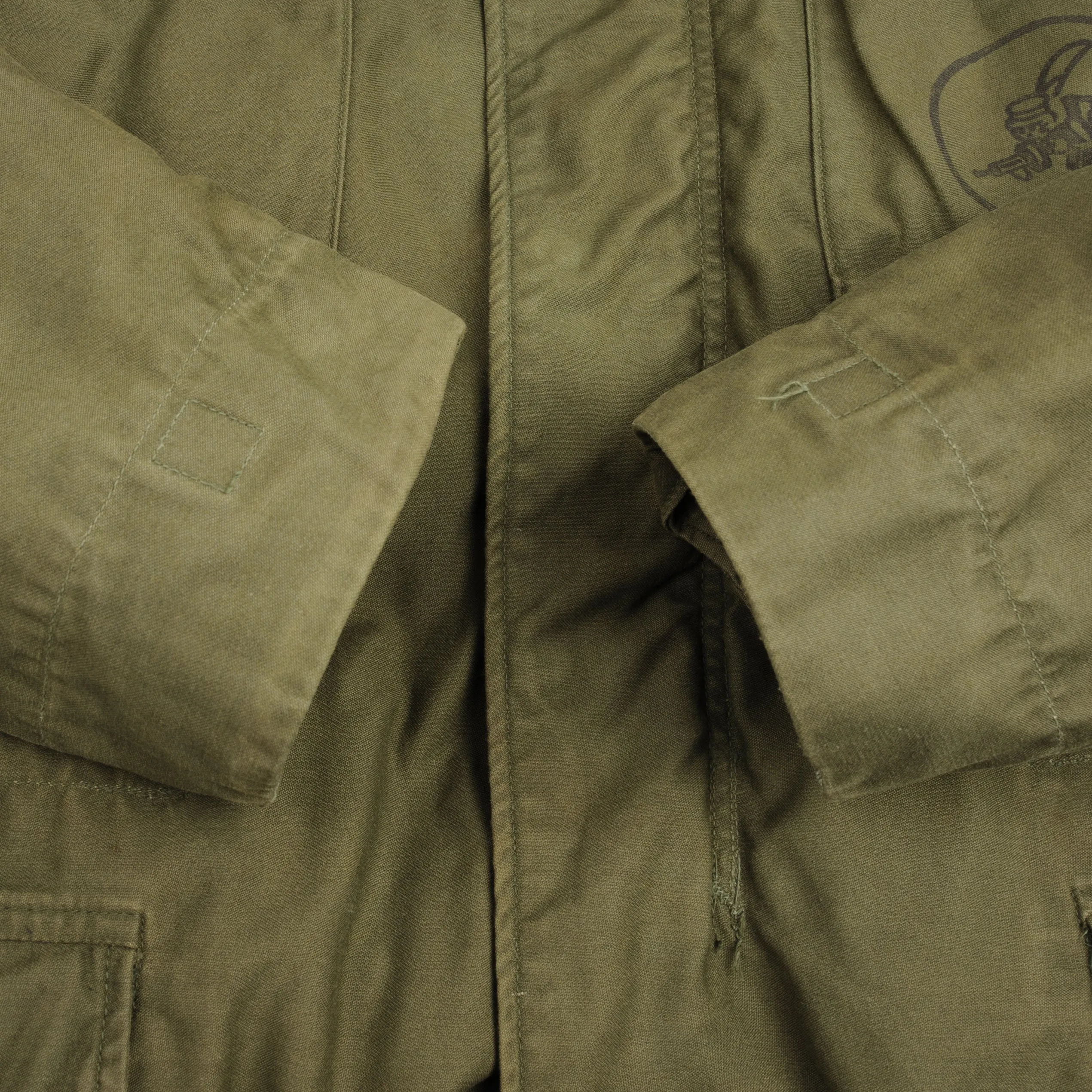 VINTAGE US NAVY SEABEES M65 FIELD JACKET 1972 VIETNAM WAR  SIZE MEDIUM REGULAR
