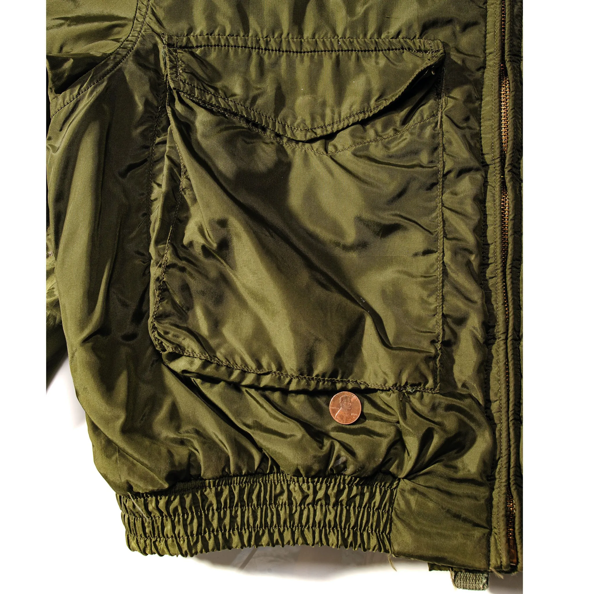 VINTAGE USN WEP FLIGHT JACKET 1973 VIETNAM WAR SIZE 44R