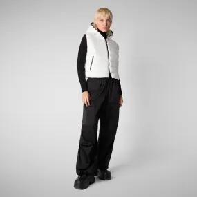 Women's hooded vest Romina in off white