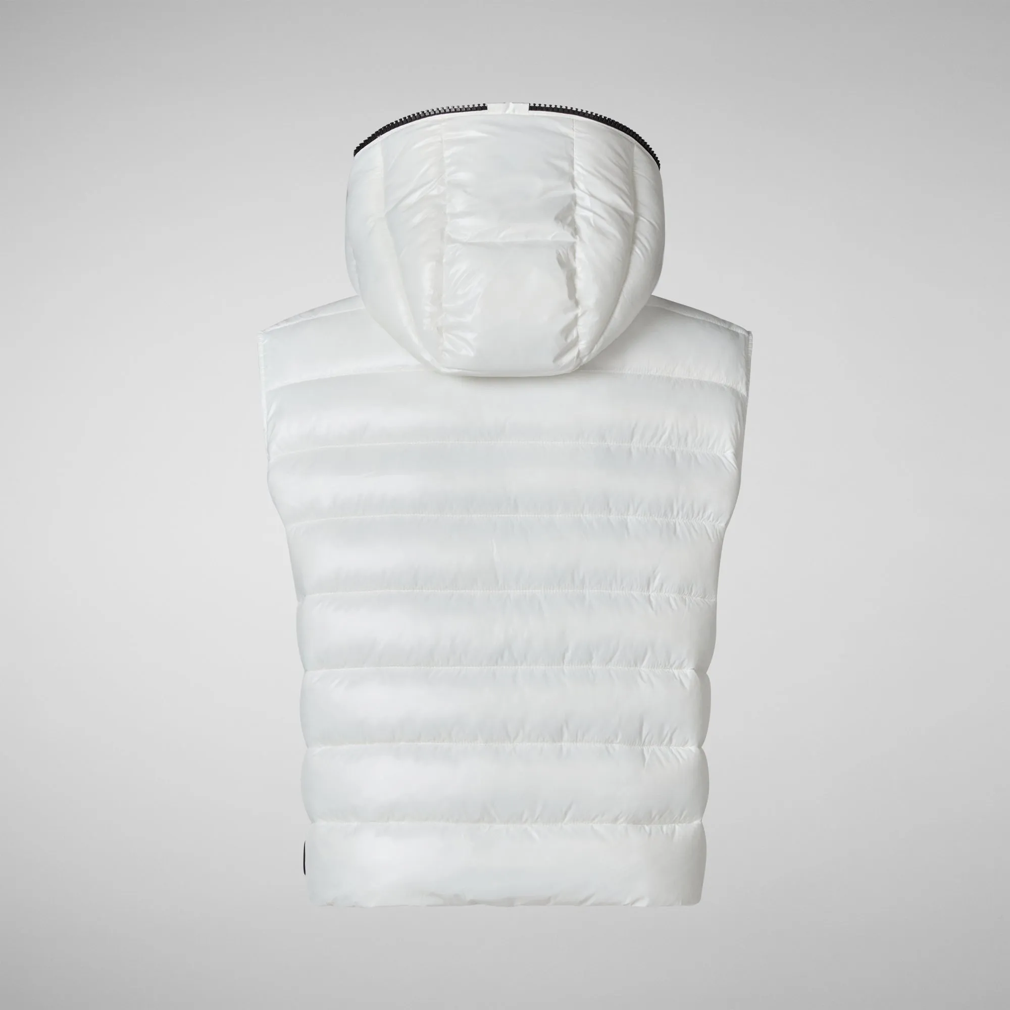 Women's hooded vest Romina in off white