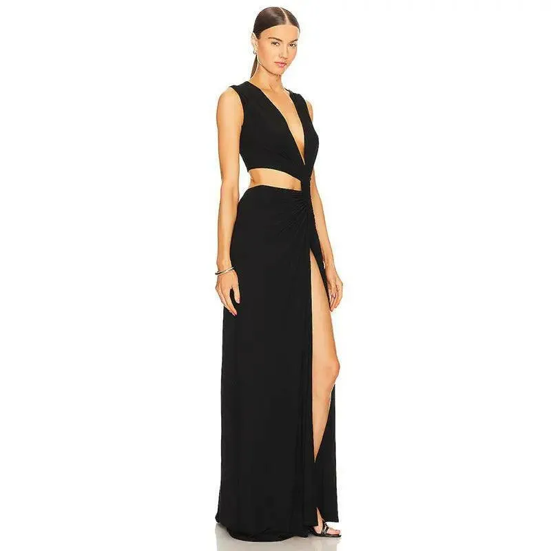 Women's V-neck Slim Fit Dress