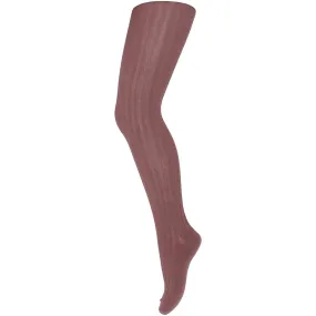 Wool Rib Tights in Hot Chocolate by MP Denmark