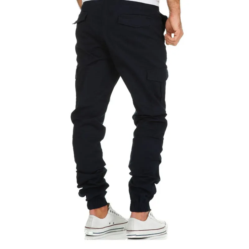 xiangtuibao - Casual solid color pocket pants