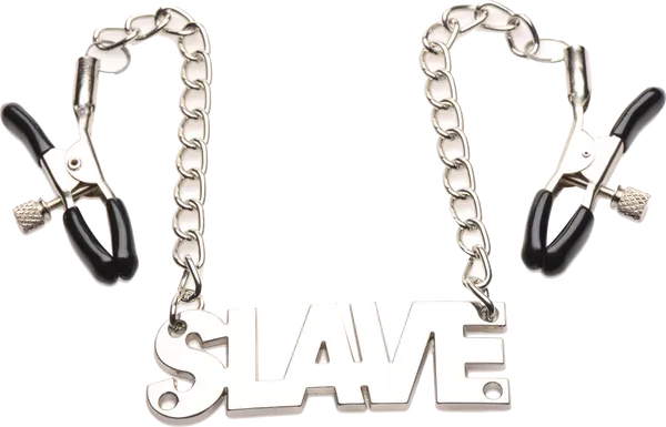 Xr Brands Enslaved Slave Chain Nipple Clamps Overall length: 15.75"