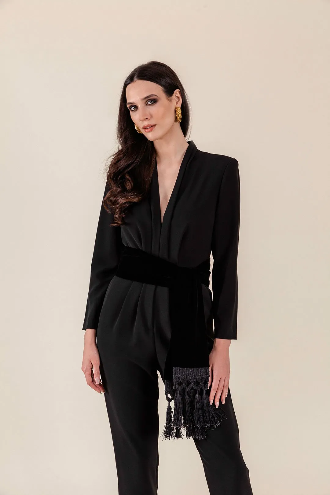 Zaman V-Neck Jumpsuit