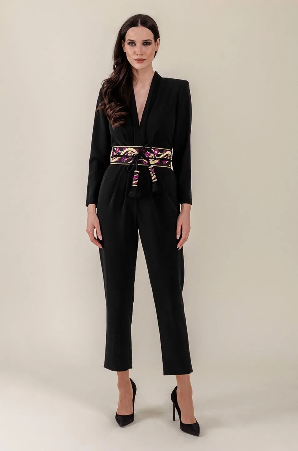 Zaman V-Neck Jumpsuit